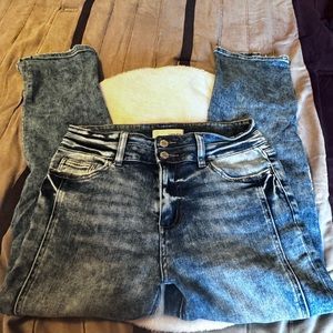 Vervet high rise split cuff jeans- 28